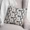 Neutral Primitive Christmas Pattern Throw Pillow